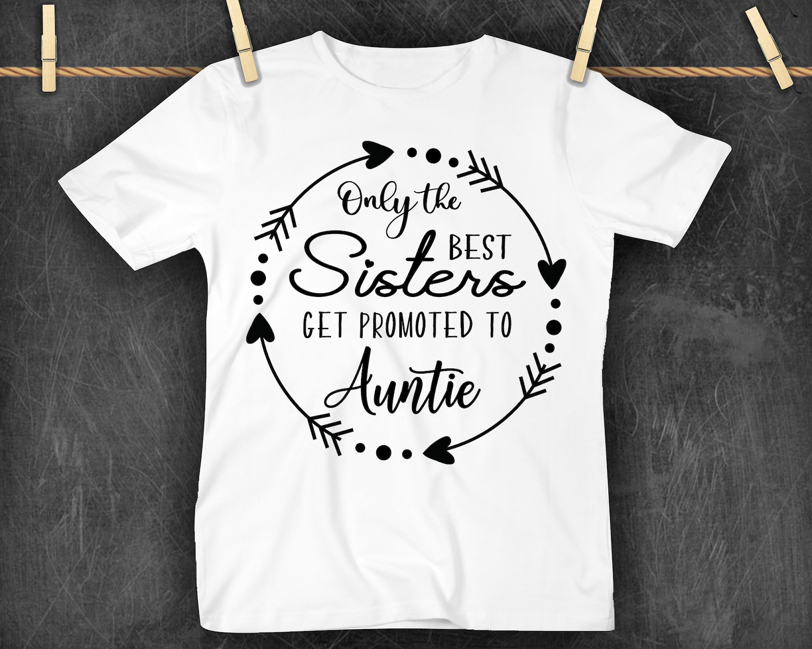 Only The Best Sisters Get Promoted To Aunt www.etsy.com