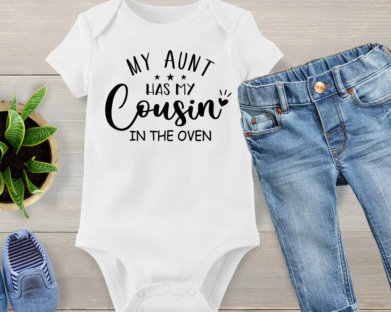 My Aunt Has My Cousin in the Oven SVG Promoted to Big Cousin - Etsy