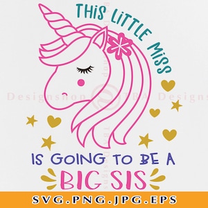 This little miss is going to be a big sis SVG, Sister Svg, Big sister Svg, Promoted to big sister Svg,Sis gift Svg,Files for Cricut, SVG,Png
