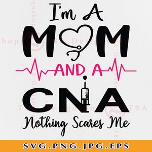 I'm A Nurse And A Mom Nothings Scares Me Funny Nursing Shirt I'm A Nurse And A Mom Nothings Scares Me Funny Nursing Shirt