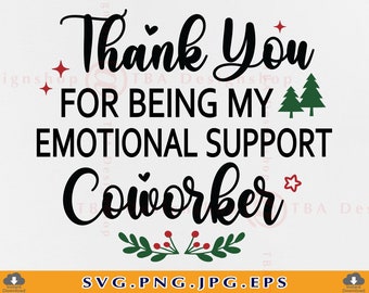 Emotional Support Coworker, Sticker SVG Cut file by Creative