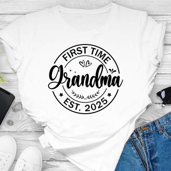 First Time Nana Est 2019 New Grandma To Be Shirt First Time Nana Est 2019 New Grandma To Be Shirt