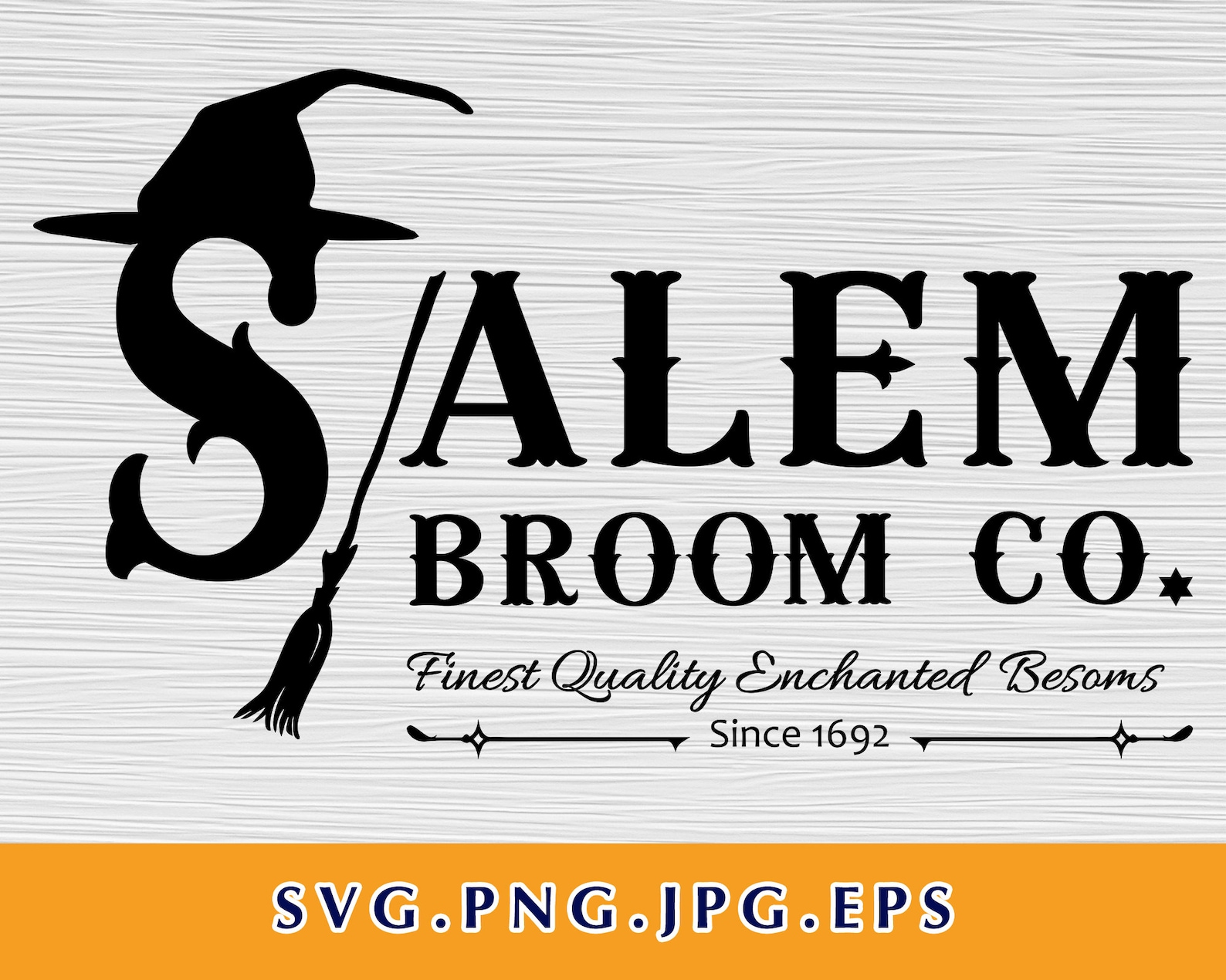 Salem Broom Company Svg Halloween Svg Files Halloween - Etsy