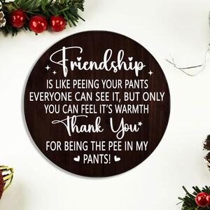 BYRON HOYLE Weihnachtsornament 'Friendship' - Porzellan-Schneeflocke Mit Spruch