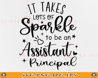 SVG de brillo para subdirectora, regalo de regreso a clases (archivos digitales)