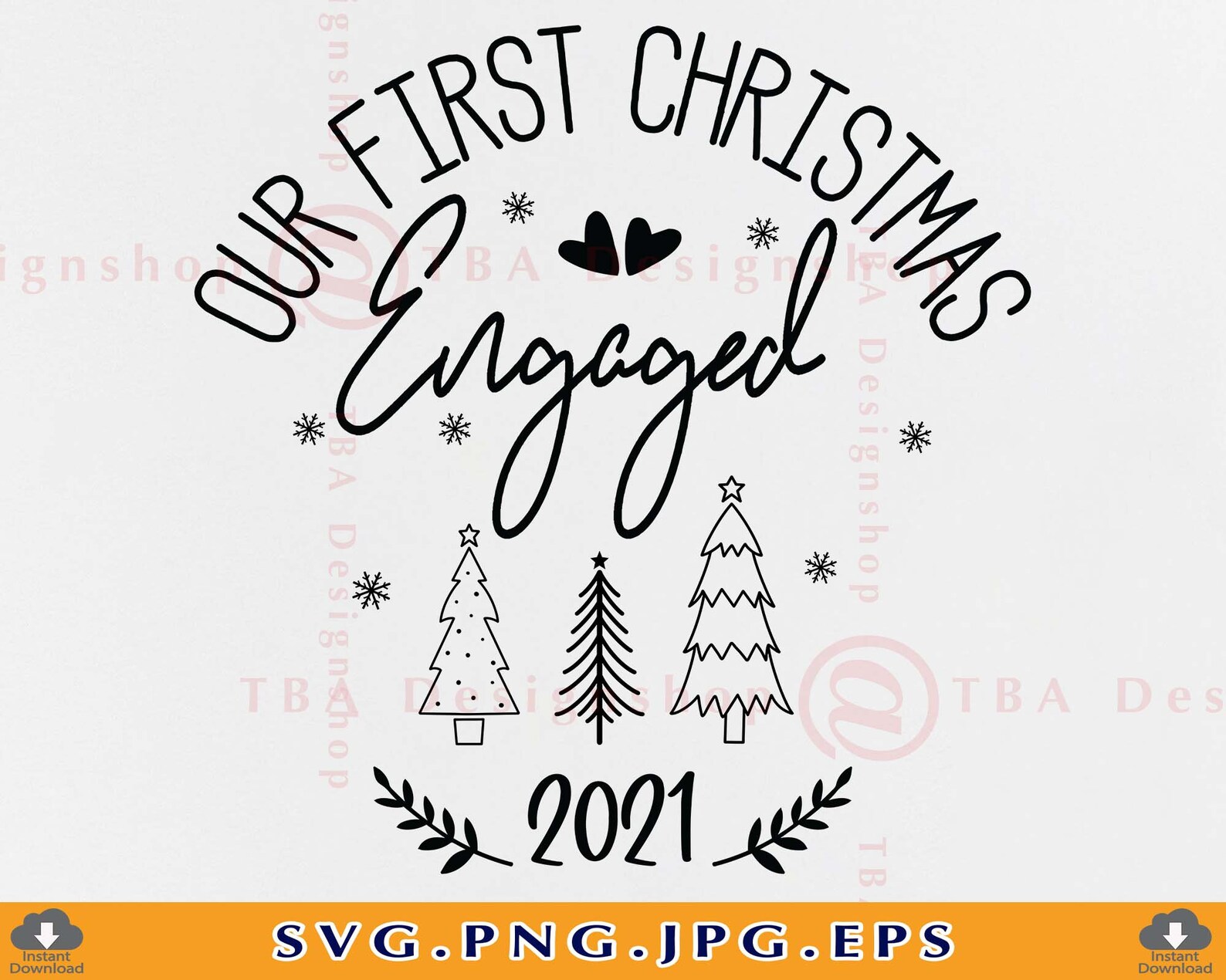 Our First Christmas Engaged 2021 SVG Couples Christmas Gift Etsy