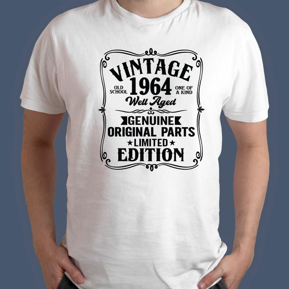 Maglietta Compleanno Uomo - Prodotto nel 1960 - Invecchiato alla