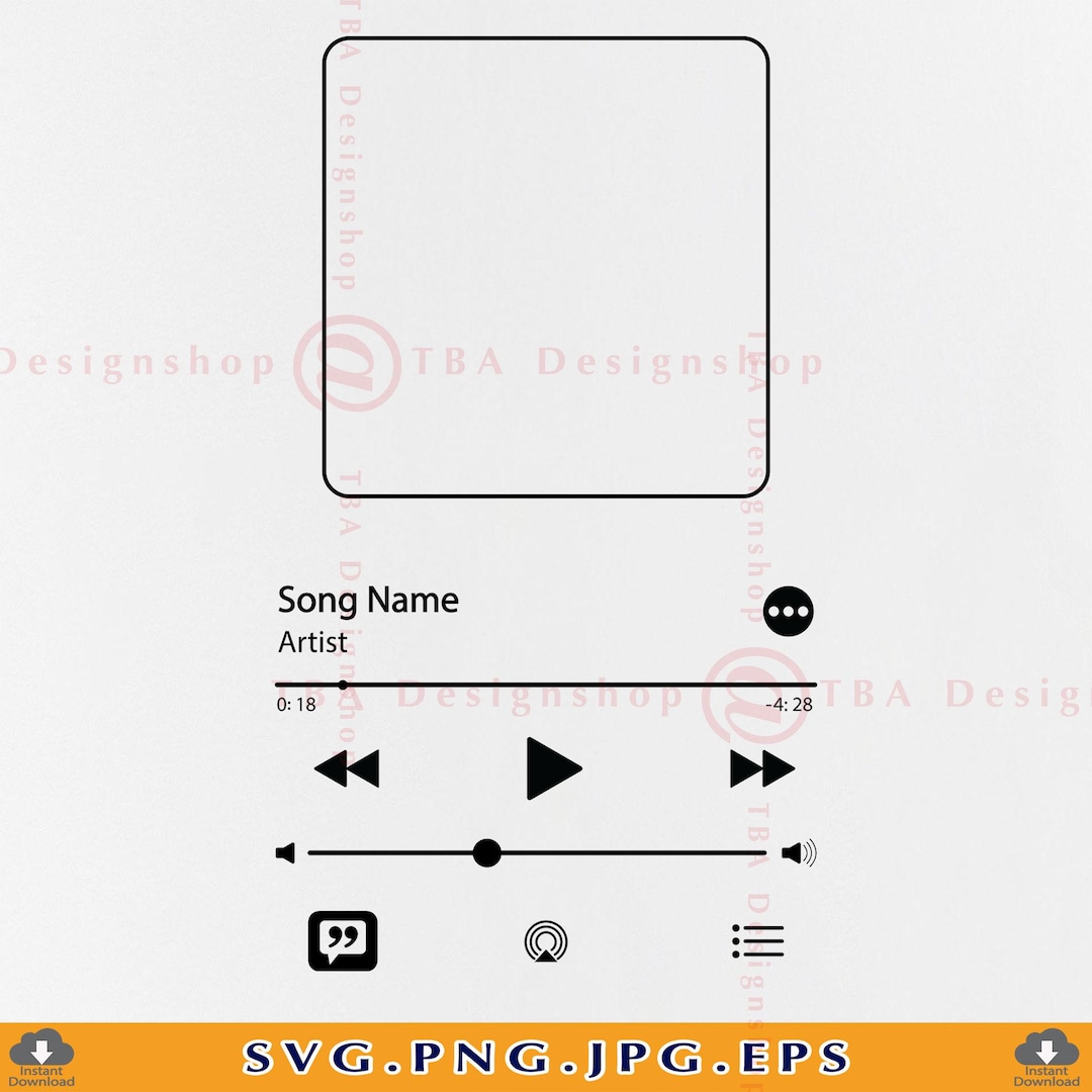 オーディオ コントロール ボタン svg、Spotify スタイルの再生一時停止ボタン、Apple Music プレーヤー ボタン svg、Glass  プレーヤー テンプレート、カスタム ミュージック、svg、png - Etsy 日本