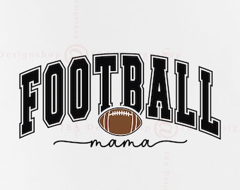 Football Mama SVG, moedershirtontwerp, gesneden bestanden (digitale download)