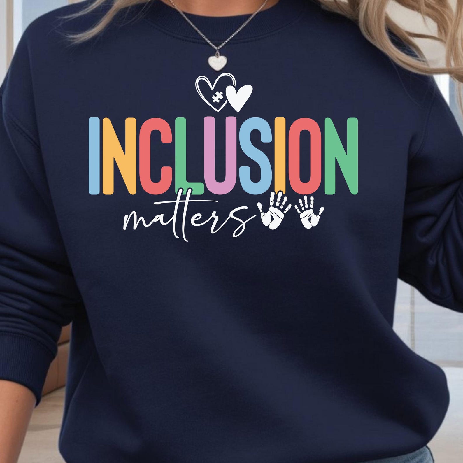 Gift Inclusion Sign Inclusion Matters SVG PNG, Autism Awareness, Special Education Design ...