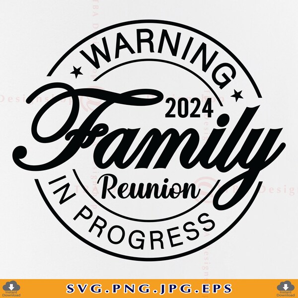 Family Vacation SVG, Family Reunion SVG, Warning In Progress, Family Trip Shirts SVG, Summer Gifts Svg, Funny Vacation Shirt, Svg Files, Png