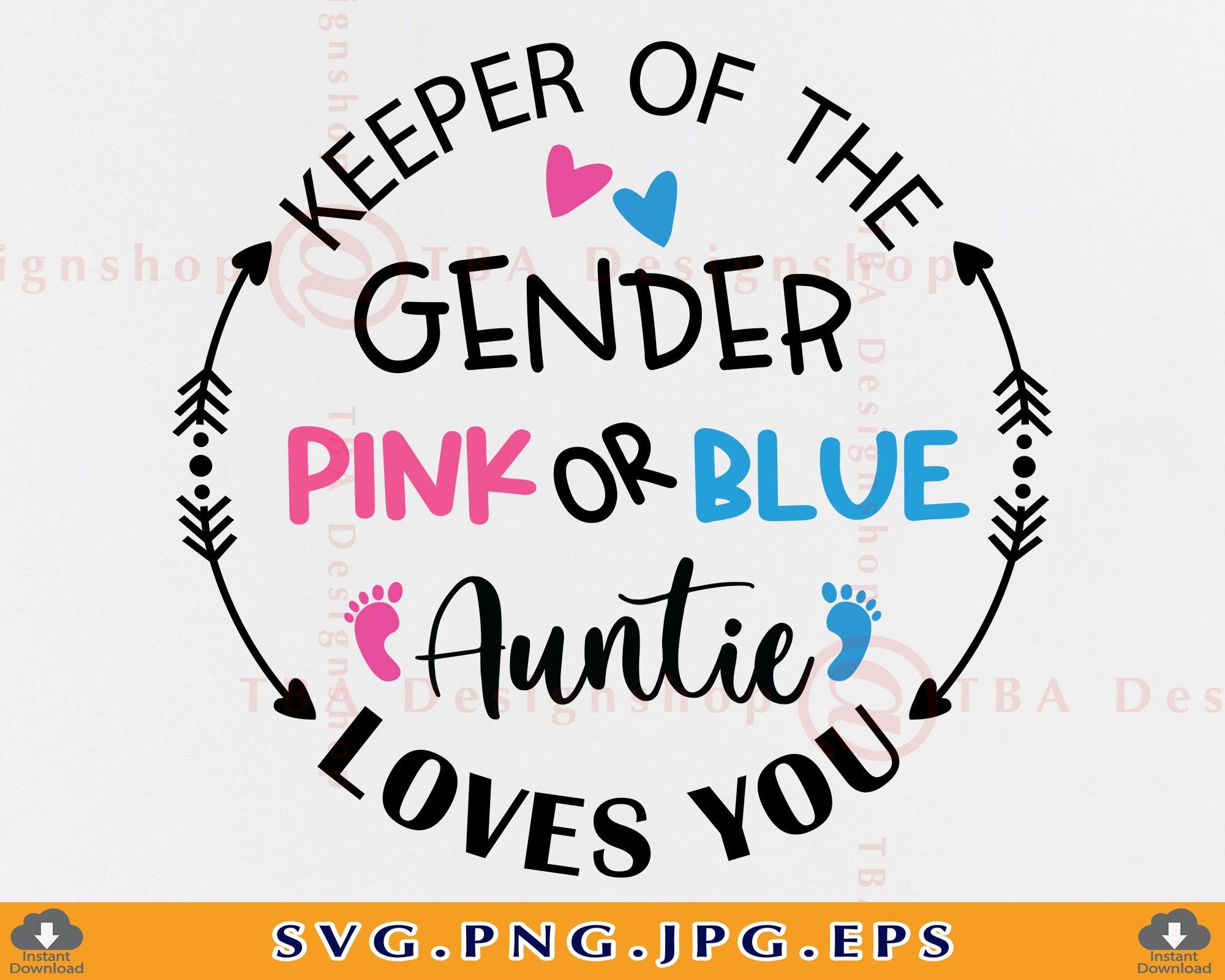 Keeper Of The Gender Pink Or Blue Auntie Loves You T-Shirt Keeper Of The Gender Pink Or Blue Auntie Loves You T-Shirt