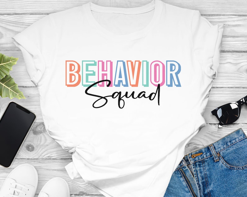 Behavior Squad SVG, ABA Therapist Gift, Teacher Shirt Design (digital ...
