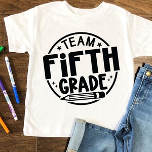 Team Fifth Grade SVG Fifth Grade Shirt SVG 5th Grade Gift - Etsy