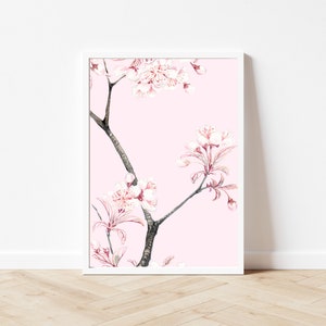 sakura art printable japanese cherry blossom wall art printable sakura