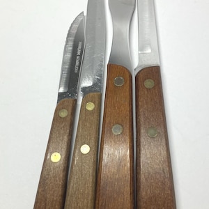 Vintage Four Piece Knife Set Marked Stainless USA Cutlery