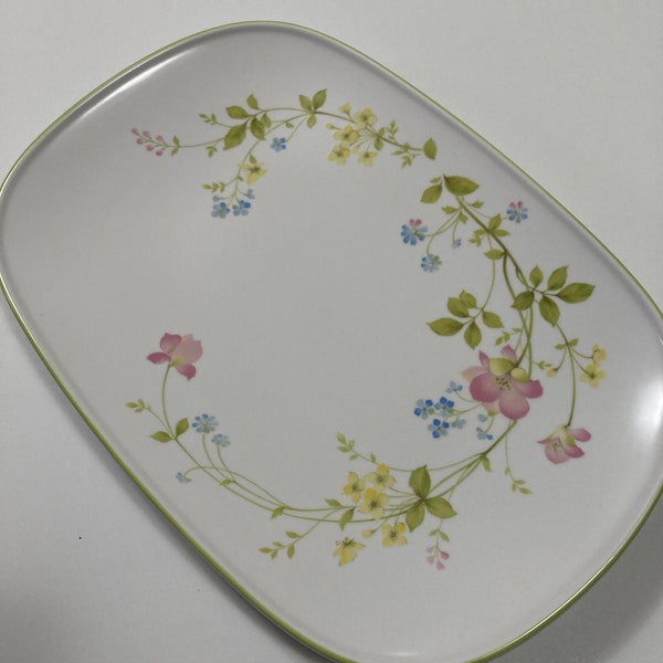 Noritake Progression China Vintage Serving Platter 13"L x 9"W Japan Clear Day 9080 Highly Collectible Discontinued 70's Pattern