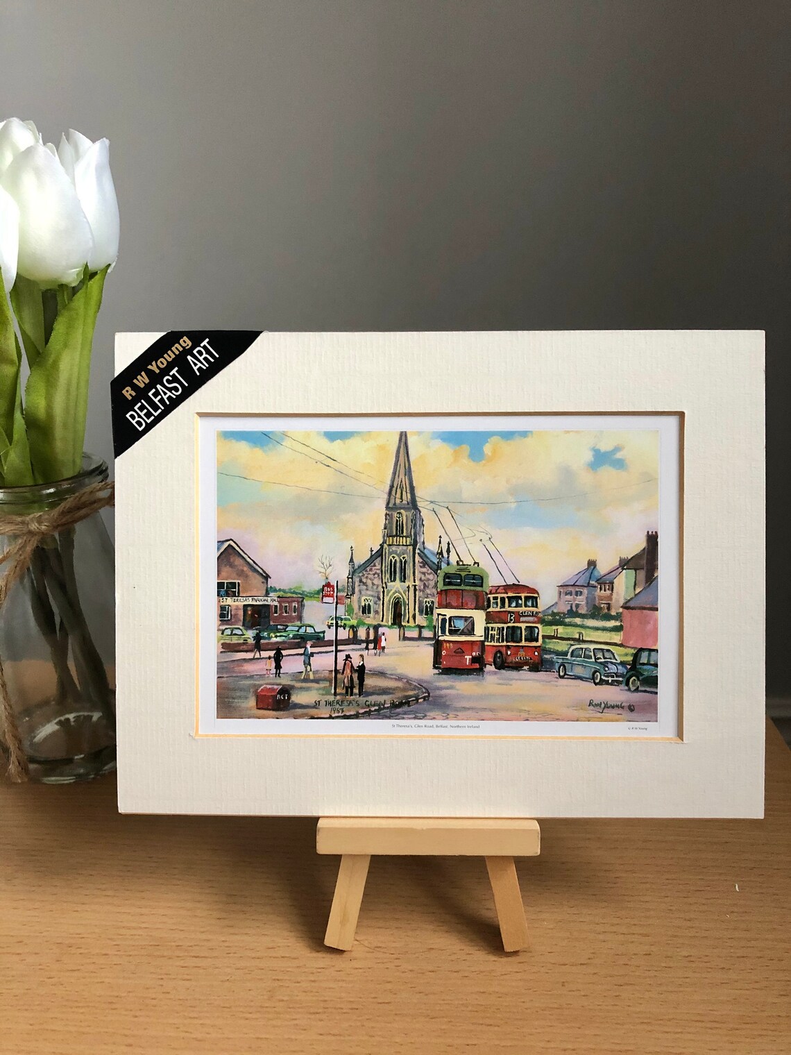 St Teresas Glen Road Belfast Old Belfast mounted print by R Etsy