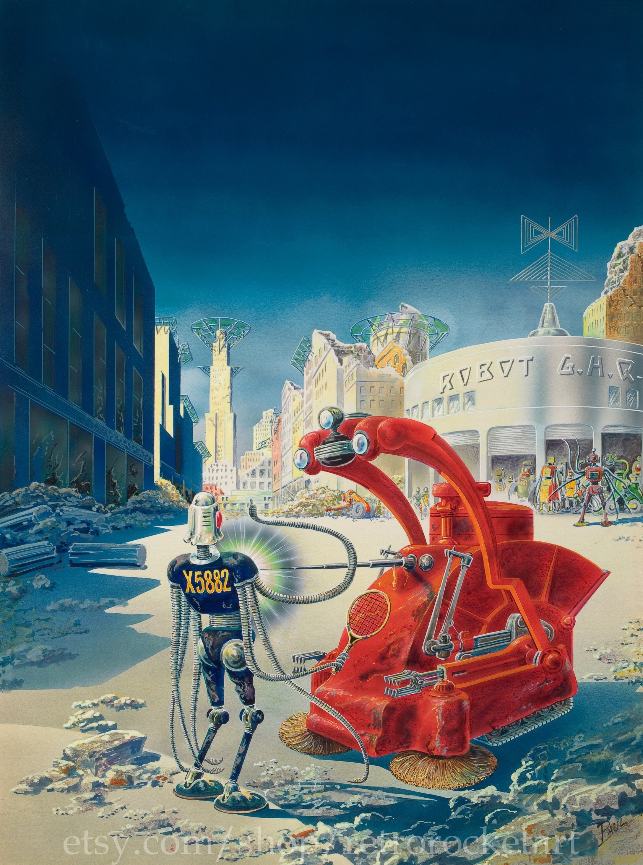 The Trans-human – Frank R. Paul – Vintage Science Fiction