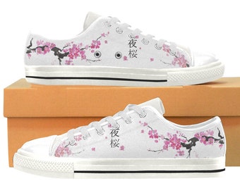 painting flowers on shoes