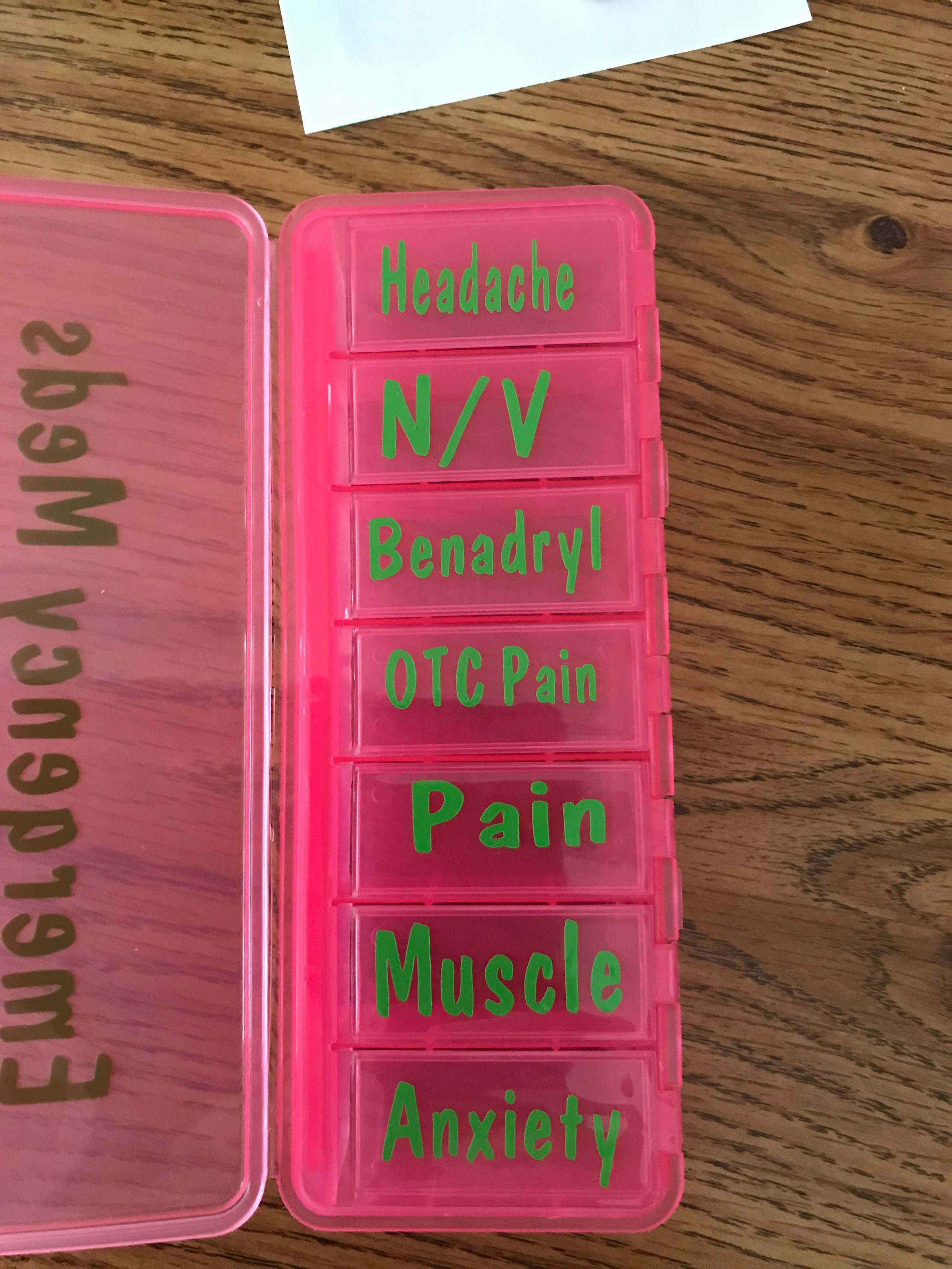 Custom Pill Case Etsy