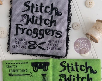 Stitch Witch Ornament e Needle Book Schema punto croce, download digitale PDF
