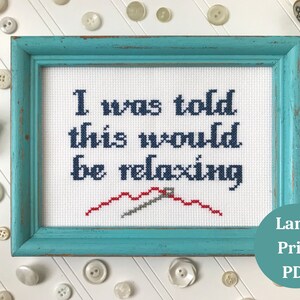 Subversive Cross Stitch Pattern LARGE PRINT, Easy Beginner Accessible Counted Cross Stitch Pattern Digital Download PDF