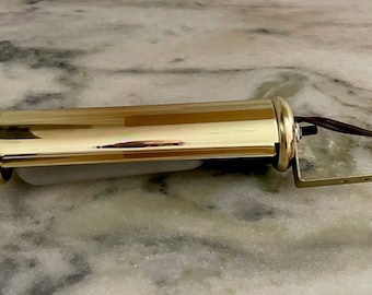 Vintage 7” Picture Gallery Lamp / 1  Bulb Retro Lighting / MCM Wall Mounted Brass Picture Display Light  / Mid Century Modern Art Lighting