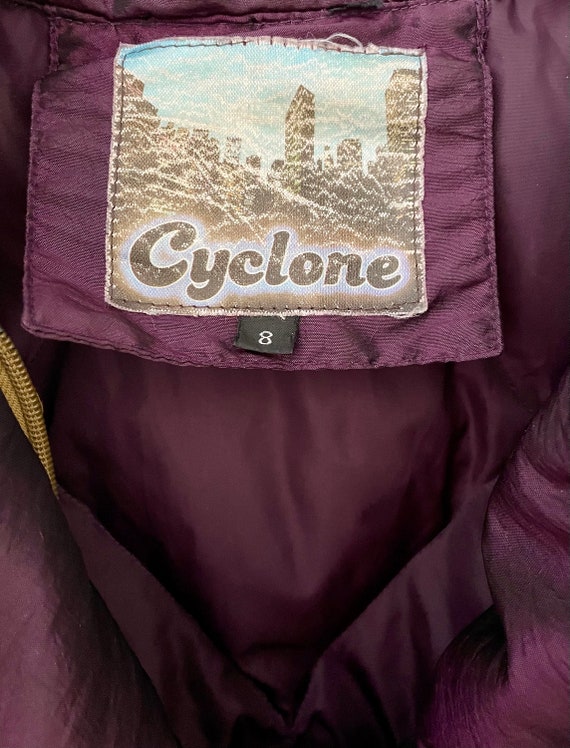 Vintage Floral Patchwork Down Puffer Coat: Irides… - image 5