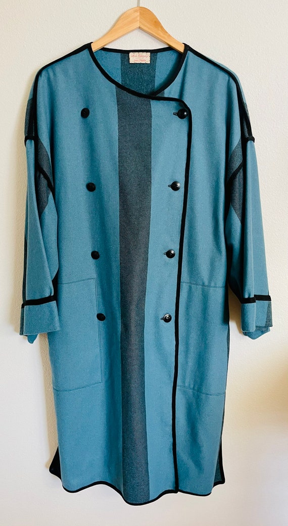 Vintage Double Breasted Wool Spring Coat / Cloak /
