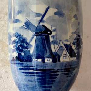 Vintage Ceramic Delft Dutch Shoe / Hand Painted Blue & White / Wall Hanging or Table Top Decor / Holland Decor