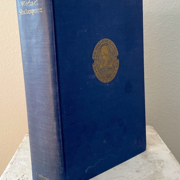 The Works Of William Shakespeare Gathered Into One Volume/ Vintage Book Published in 1938 / Shakespeare Plays and Poems /