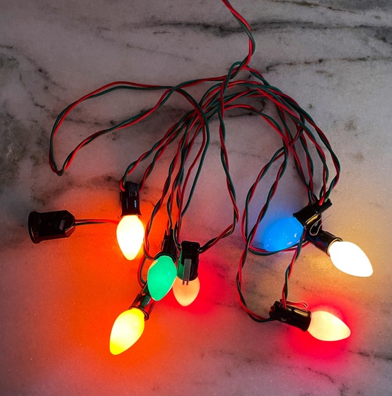 Vintage Christmas Lights / Working Vintage Lights / Indoor Etsy