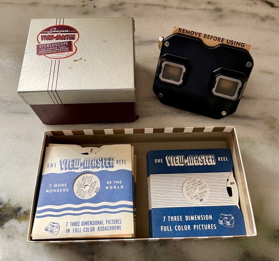 Vintage View-master With 37 Reels: National Parks, Snow White