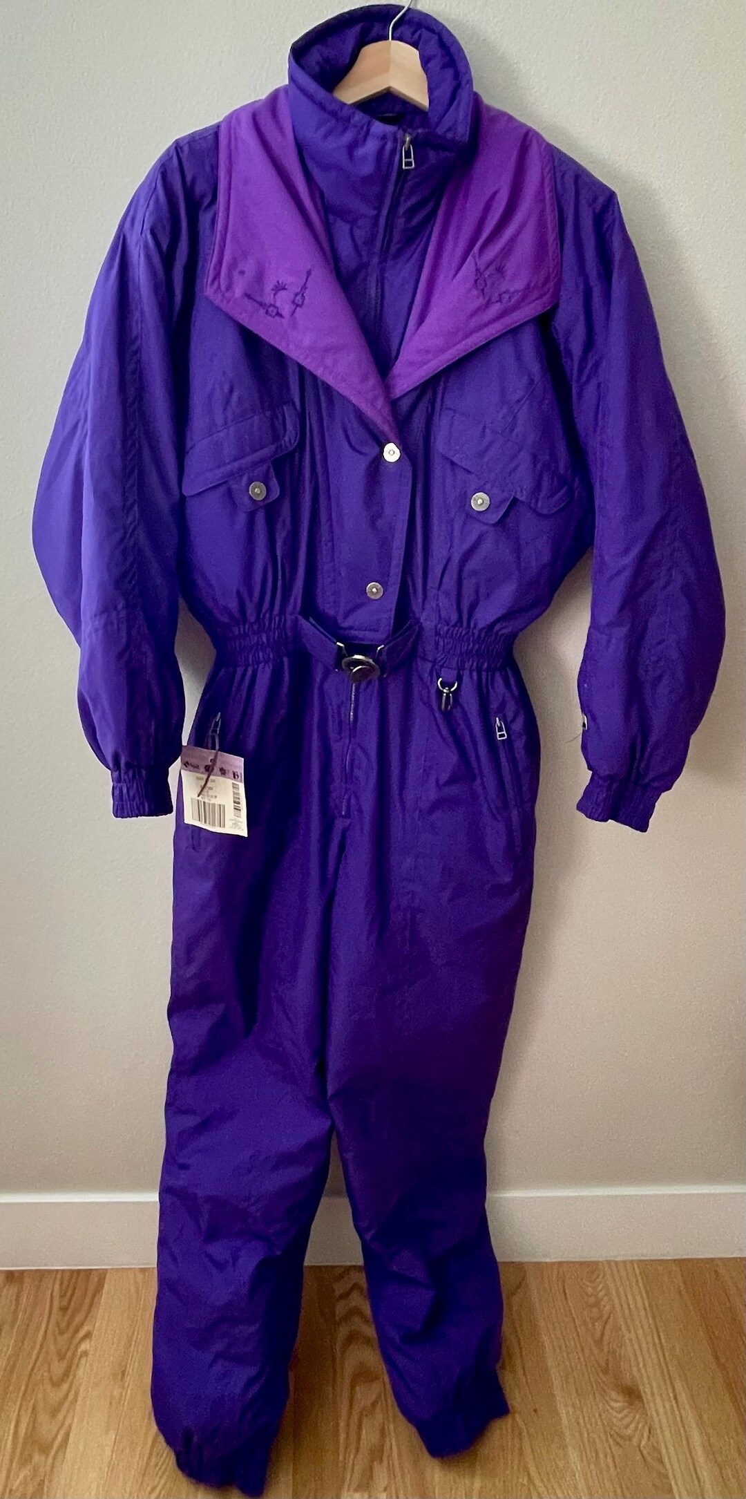 Vintage 90s Purple Jupa Sport Full Body Ski Suit / Canada's