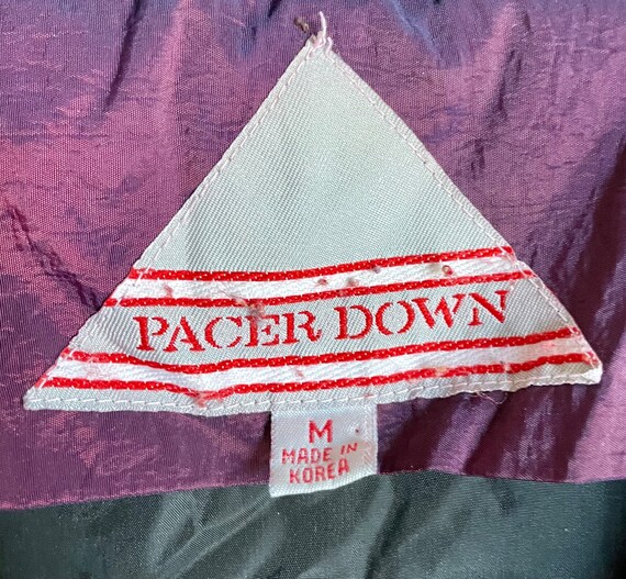 Vintage Iridescent Puffer Coat: Patchwork Quilted… - image 9