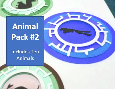 Wild Kratts Inspired Animal Adventure Discs animal Pack 1, SVG