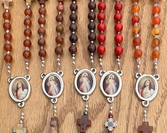 Precious Blood of Jesus Chaplet (5 choices, 8 mm Beads)
