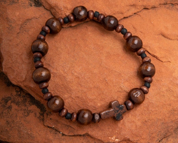 Amazon.com: Olive Wood Adjustable 10mm Rosary Bracelet