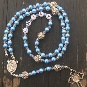 Add a Name Personalized Rosary (6 Color Choices)