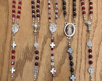 Precious Blood of Jesus Chaplets (6mm Bead, 5 bead choices)