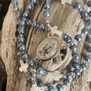 Seven Joys of Mary, Franciscan Crown Rosary 6 mm bead choices, prayers included