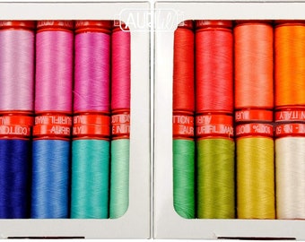 Tula Pink Tula Sunrise Aurifil Thread Kit 20 Small Spools 50 Weight TP50SC20