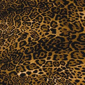 Könnte beinhalten: Ein nahtloses Stoffmuster mit einem braunen und schwarzen Leopardenmuster.