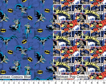 Batman Fabric - DC Comics Fabric 110cm Wide 100% Cotton Choice of