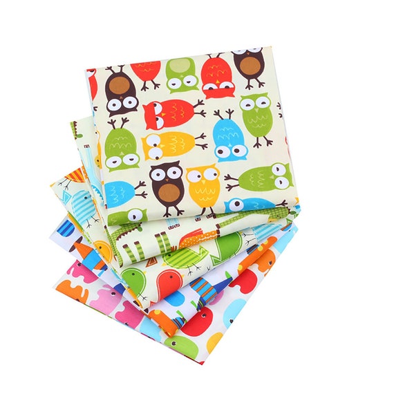 aufodara 7 Pezzi 50x50 cm Quadrati Tessuto Cotone Stoffa Patchwork