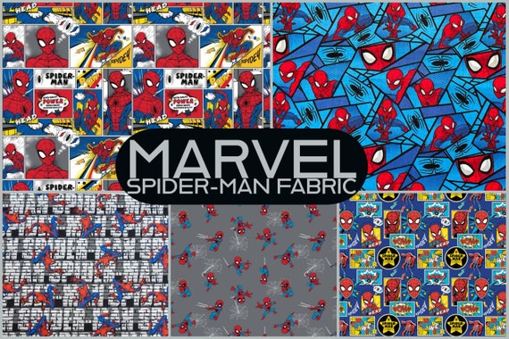  Marvel Amazing Spiderman Flannel Premium Quality 100% Cotton  Sold by The Yard. : Arts, Crafts & Sewing