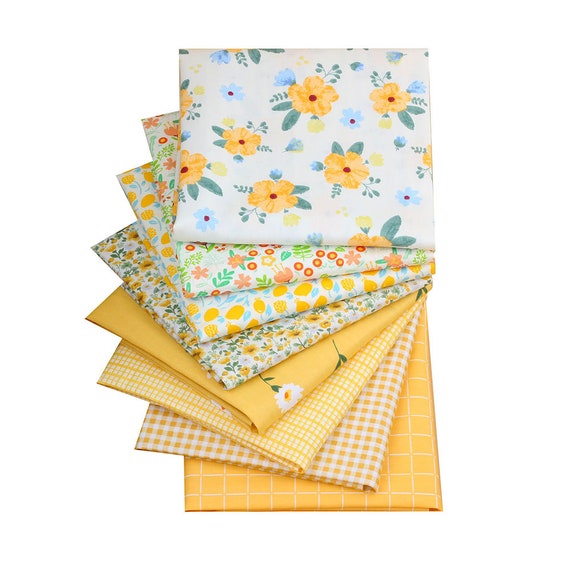 8 Stoff-Stücke Baumwolle – Je Ca. 40x50 Cm, Gemustert, Für Patchwork, Nähen, Kissen & Deko