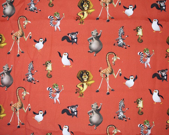 Little Johnny Madagascar Fabric Cartoon Characters Licensed - Etsy Little Johnny Madagascar Fabric Cartoon Characters Licensed - Etsy