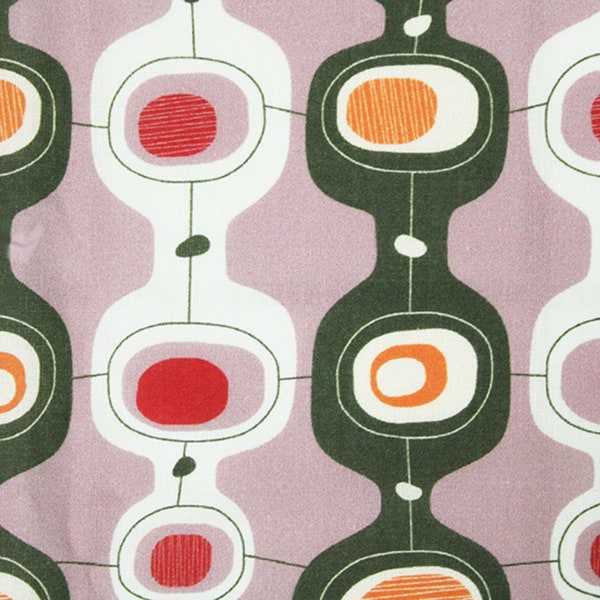 Little Johnny 60's Vintage Retro Fabric Material 100% Cotton Craft Fabric for Quilting, Dressmaking, Patchwork (4345)